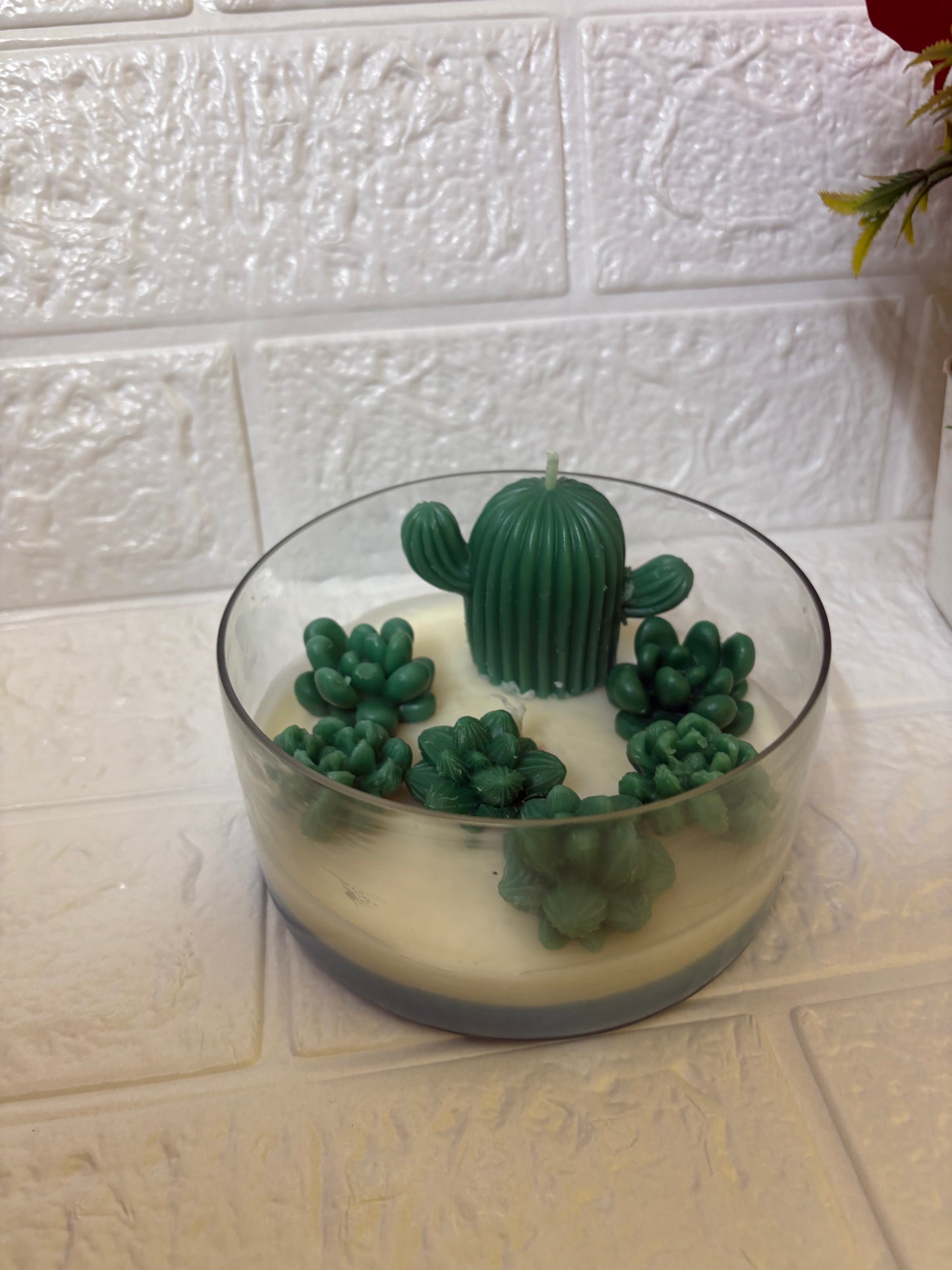 Succulent Plant Candle