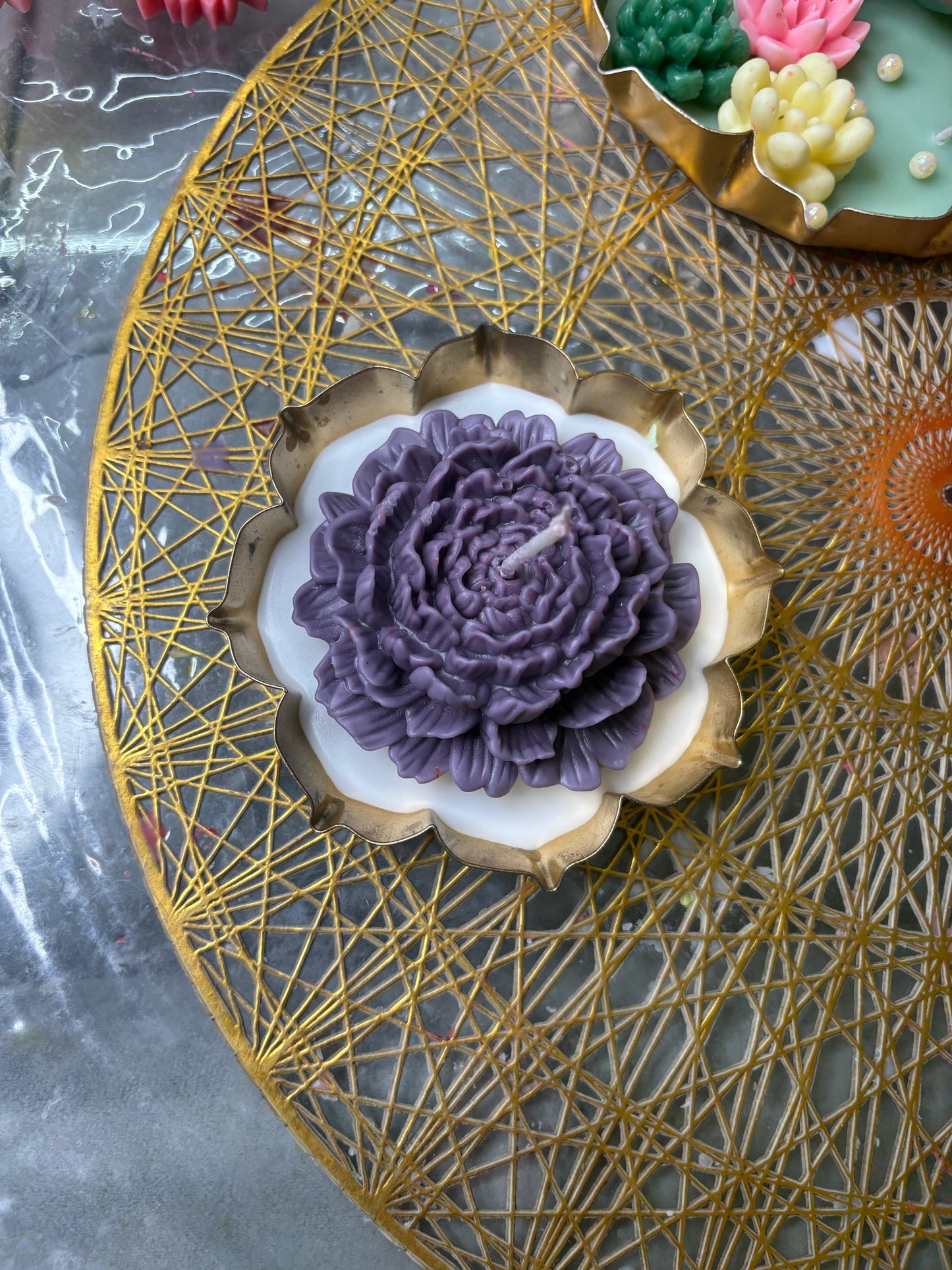 Purple Petal Urli Candle 💜🌸