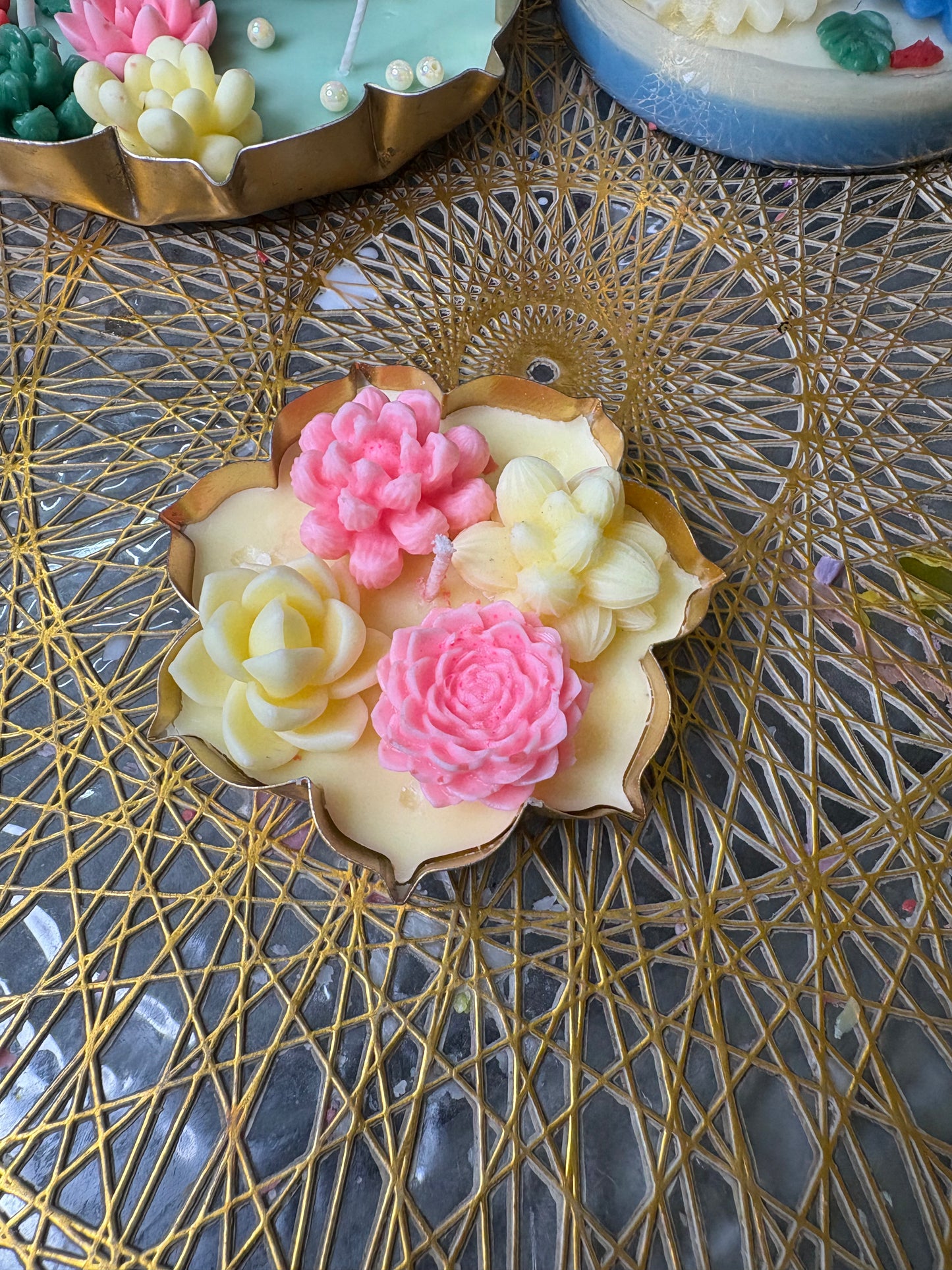 Pastel Petals Glow Candle