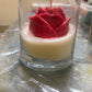 Classic Rose Glass Candle 🌹