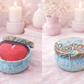 ''Locked in love'' heart candle