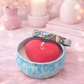 ''Locked in love'' heart candle