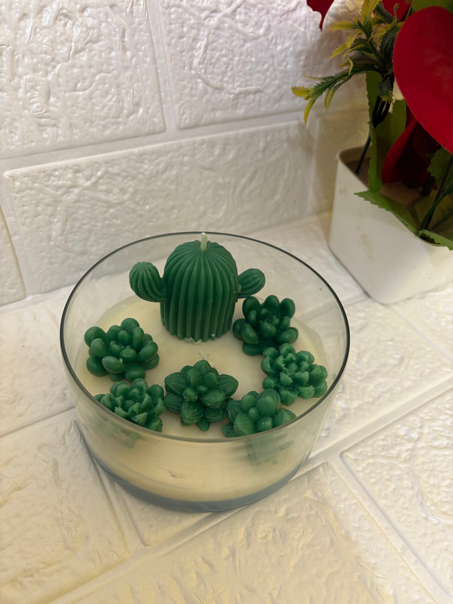 Succulent Plant Candle