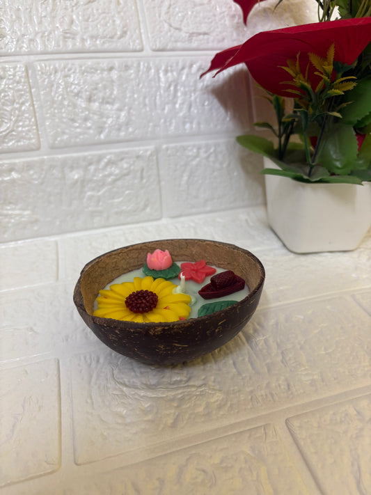 Daisy Flower Candle