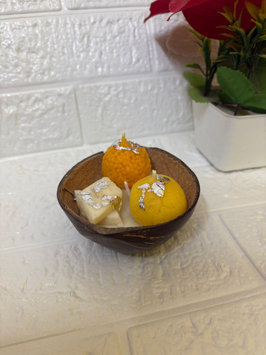 Mithai Bowl Candle (Coconut Shell)