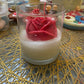 Classic Rose Glass Candle 🌹