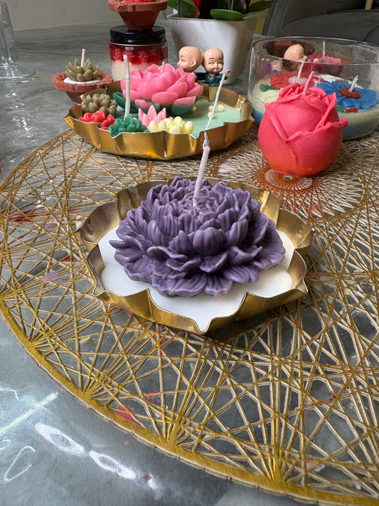 Purple Petal Urli Candle 💜🌸