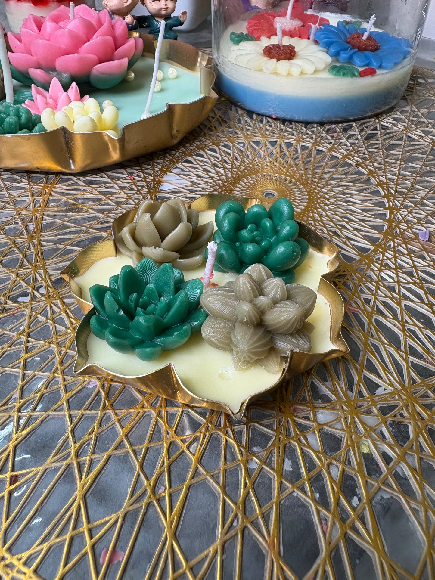 Succulent Plants Urli Candle