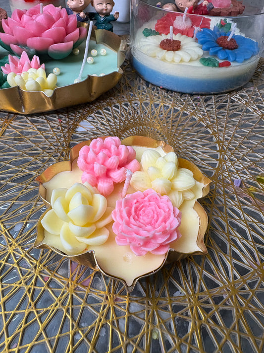 Pastel Petals Glow Candle