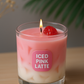 Iced Pink Latte Candle