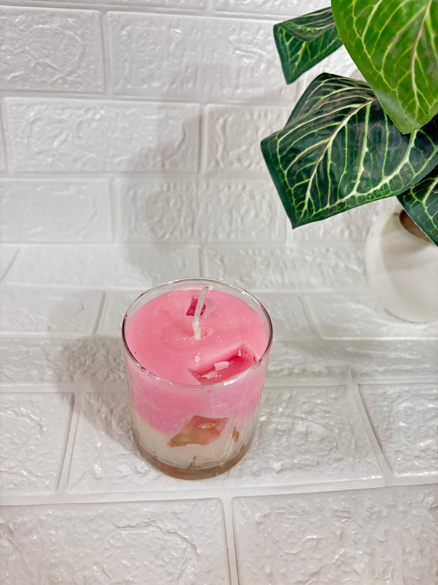 Iced Pink Latte Candle