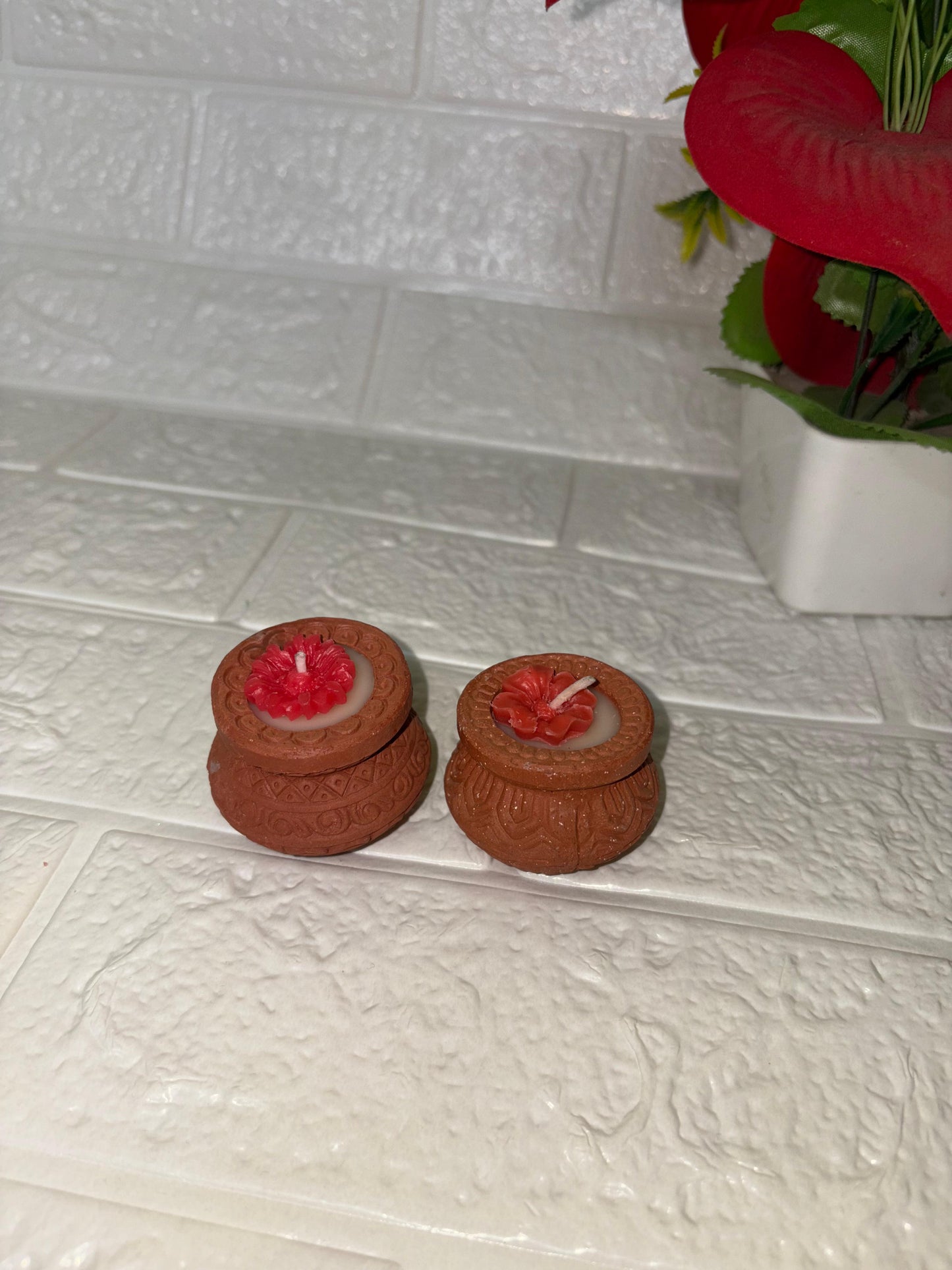 Scented Matki Candle (Set of 2)