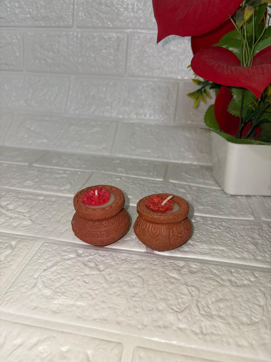 Scented Matki Candle (Set of 2)