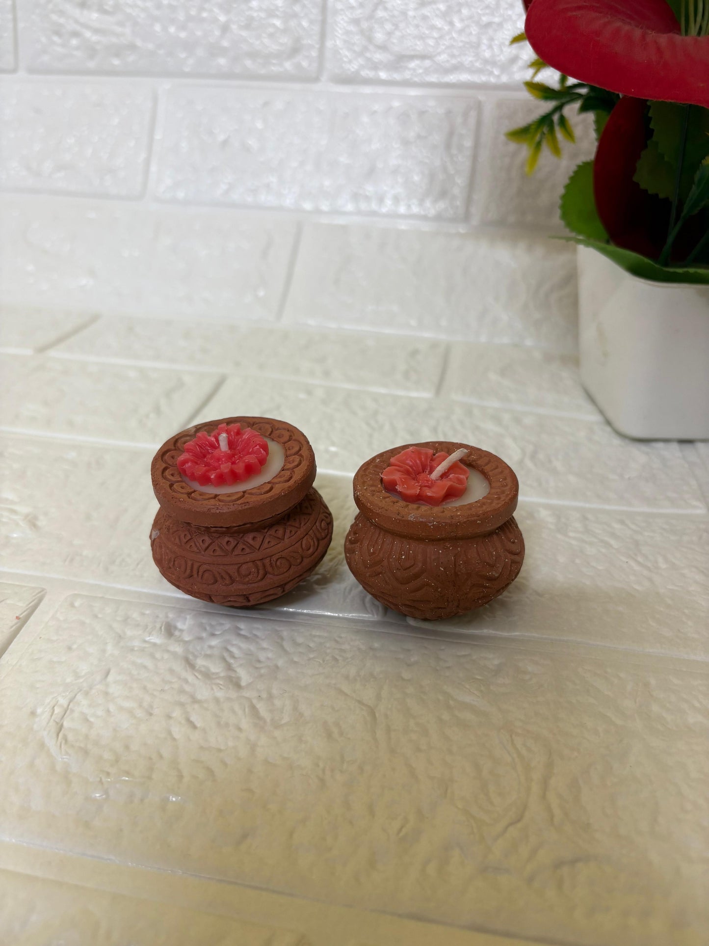 Scented Matki Candle (Set of 2)